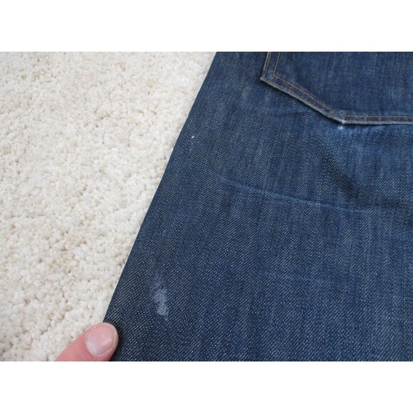 Norman Russell Jeans Mens 32 Blue Selvedge Denim Slim Fit The Cookie USA 32x35 * - Picture 16 of 16